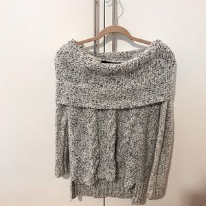 KENSIE Off-shoulder/Cowl neck knit sweater